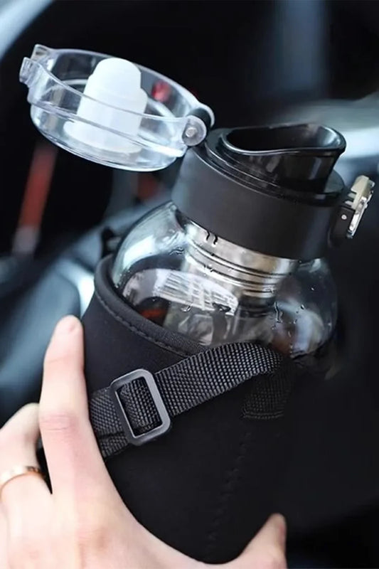 Multi-Purpose Portable Glass Water Bottle