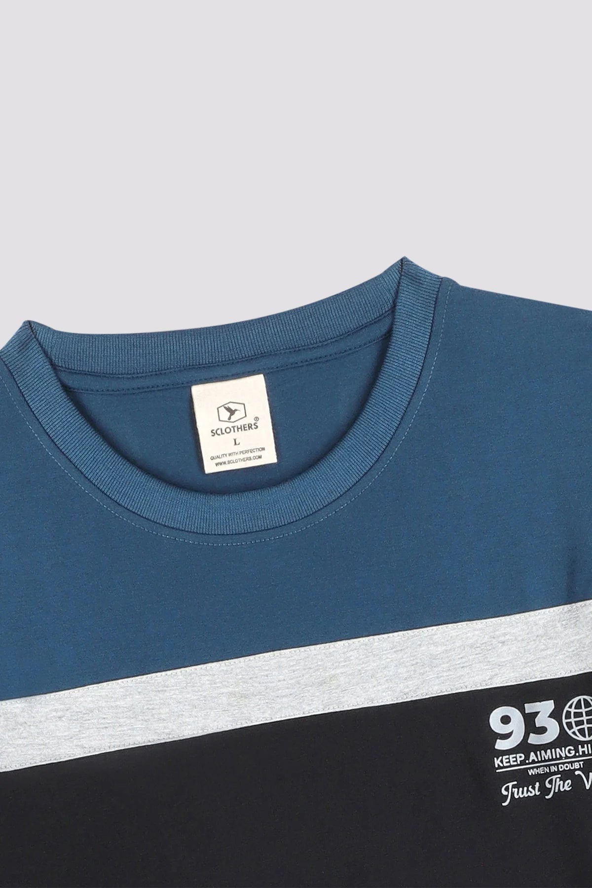 Black & Blue Cut & Sew T-Shirt