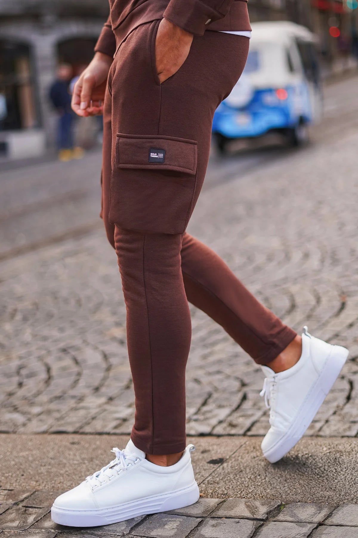 Sclothers Brown Cargo Jog Pants