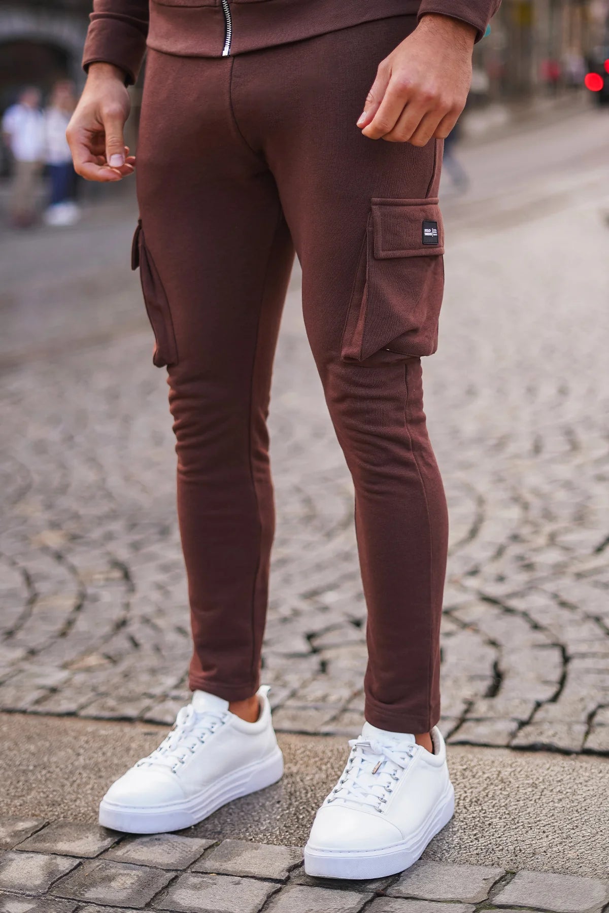 Sclothers Brown Cargo Jog Pants