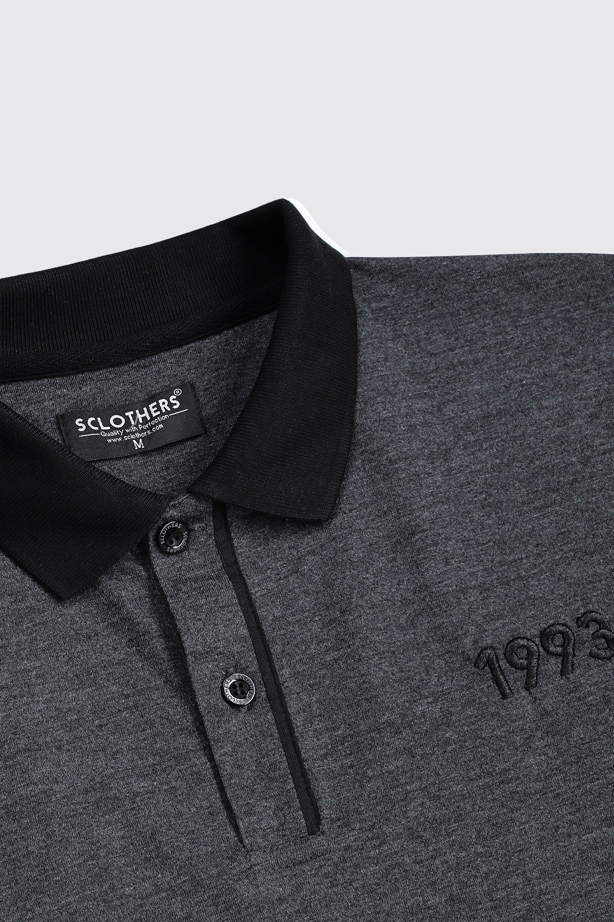 Charcoal Melange Polo Shirt