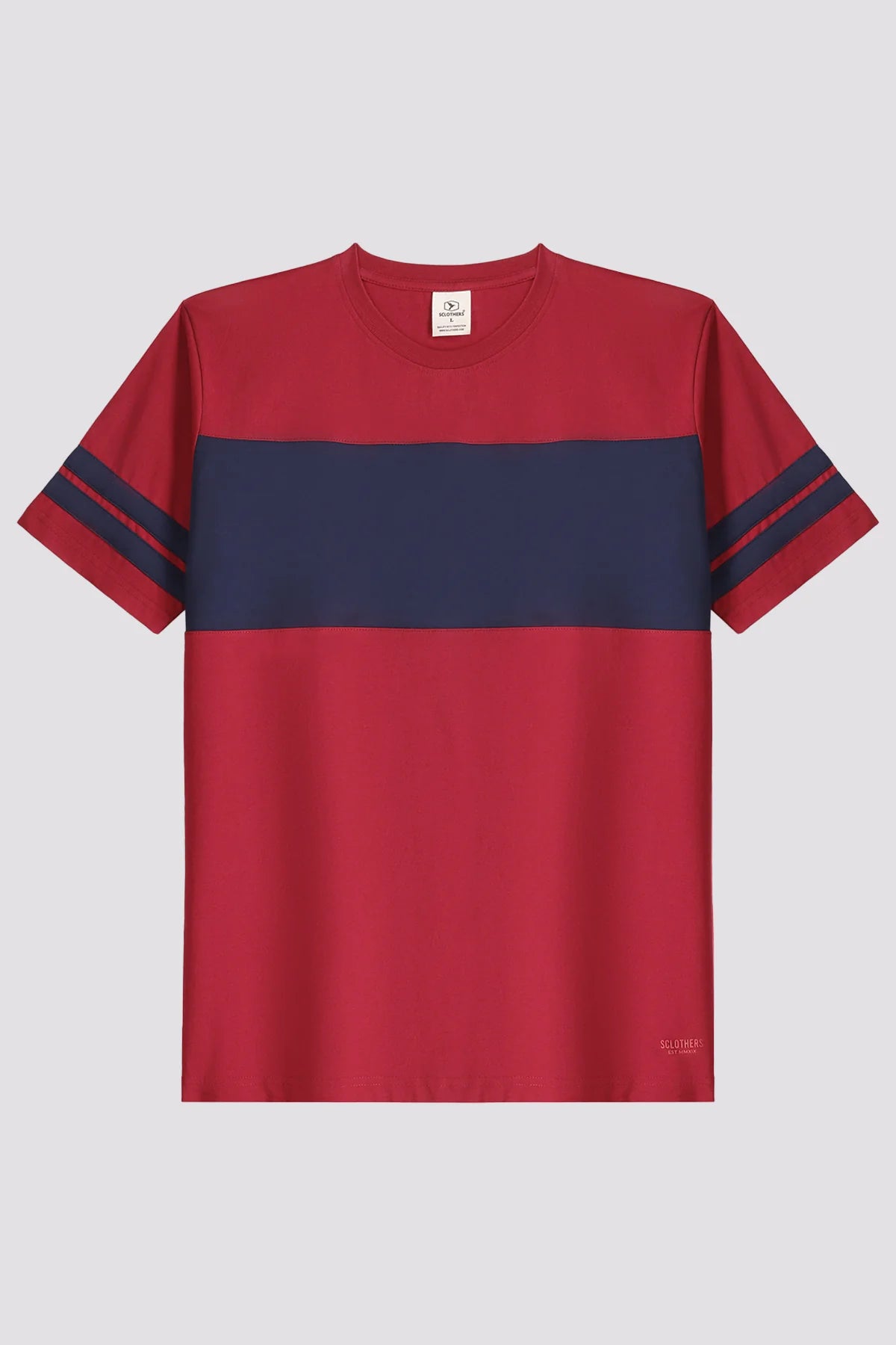 Maroon Cut & Sew T-Shirt
