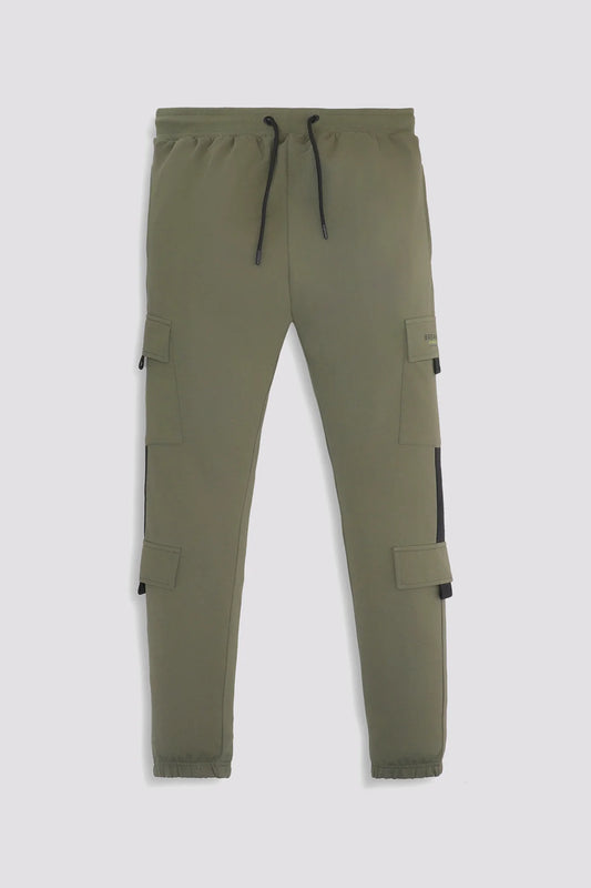 Green Cargo Drawstring Closure & Pockets
